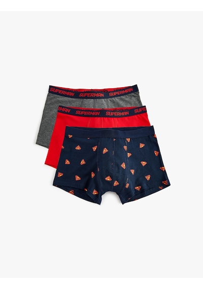 Koton 3'lü Boxer Seti Baskı Detaylı Çok Renkli Lacivert 5wlm90085mk Lacivert