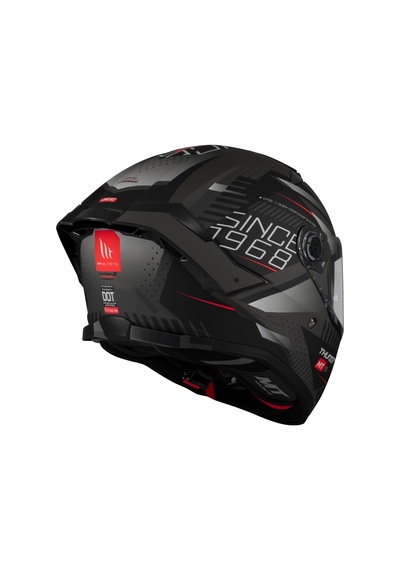 Mt Helmets Thunder 4 Sv Luminence D1 Motosiket Kaskı Mat Gri - Siyah