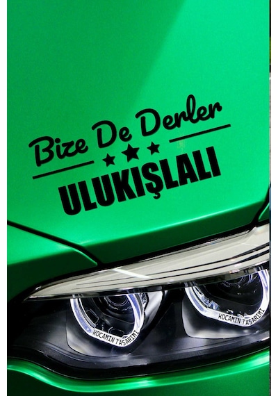 Niğde Ulukışla Otomobil Stickerı Niğde Bize De Derler Ulukışlalı 40x15 Cm Araba Yazısı 40 CM - Siyah