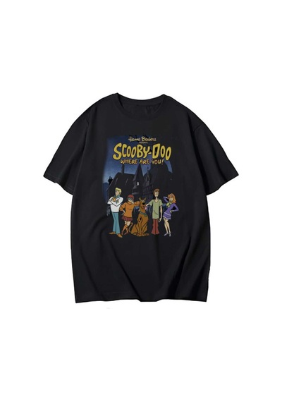 Startmore Siyah Scooby Doo Oversize Unisex