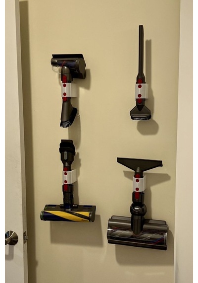 Dyson Çift Aksesuar Tutucu / Duvar Montajı V7, V8, V10, V11, V15 Uyumlu
