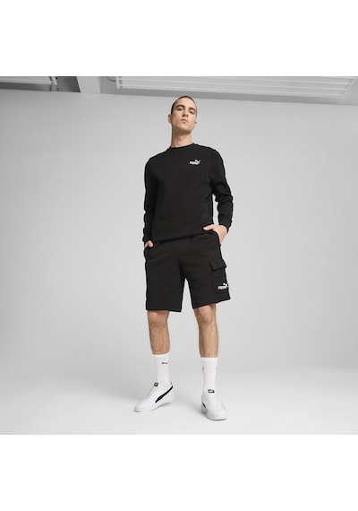 Puma Ess No. 1 Logo Cargo Erkek Siyah Günlük Stil Şort 68266201 Siyah