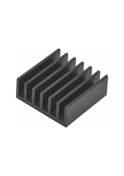 14x14x6mm Aluminyum Soğutucu Siyah M3 Yapıştırma Etiketli Raspberry Xbox Chipset Ekran Kartı Ram Diğer