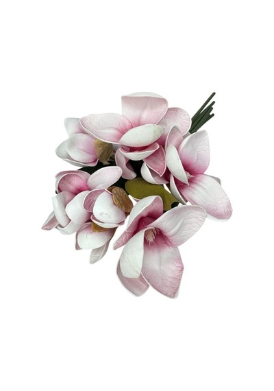 Yapay Çiçek Manolya Letex Eva Magnolia 33cm Pembe Koyu