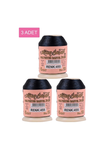 3 Adet Altınbaşak Oya Ve Dantel İpi 20 Gr - Royaleks - No: 455