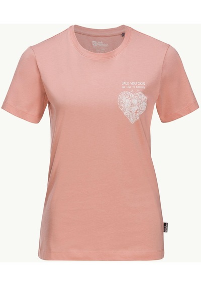 Jack Wolfskin Discover Heart Kadın Tişört C-jac809701b30wo0 Pembe