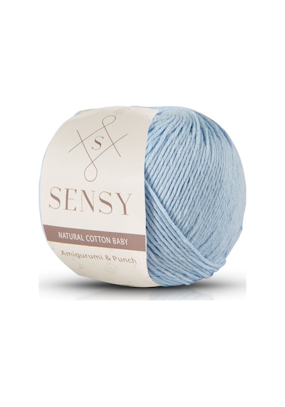 Premium Amigurumi Ipi Punch Panç Baby Soft Cotton 50 Gr Örgü Ip Bebe Mavisi