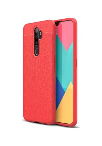 Oppo A5 2020 Kılıf Zore Niss Deri Desenli Silikon Kılıf