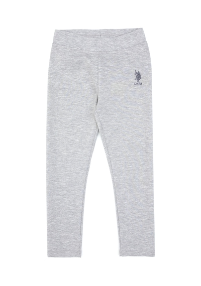 U.s. Polo Assn. Kız Çocuk Açık Gri Melanj Tayt 50316890-vr091 Acık Grı Melanj