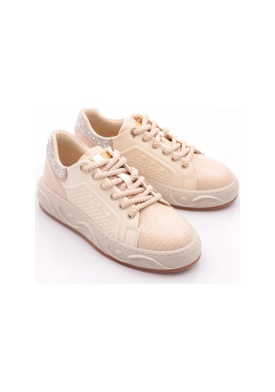 Dgn B3001 Kadin Sneakers Ayakkabi Bej