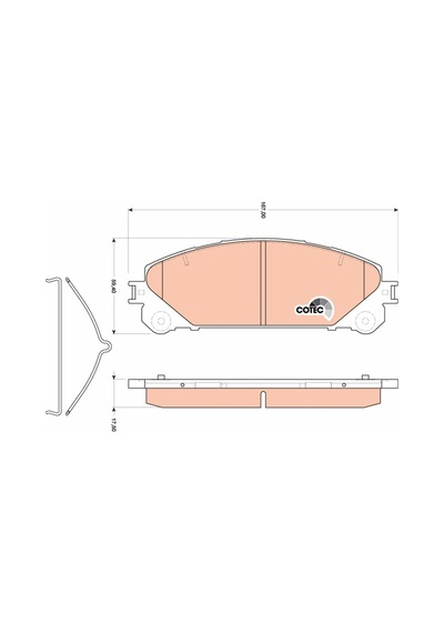 Trw Fren Balatası Ön Toyota Rav 4 Iv 2.0 D 12-18, 2.0 D 4wd 13-18, 2.2 D 4wd 12 Gdb3484