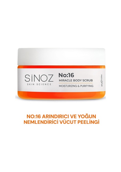 Sinoz No:16 Yoğun Nemlendirici ve Besleyici Vücut Peeling 300 G