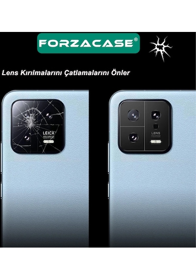 Forzacase Xiaomi Redmi Note 13 Pro 4g İle Uyumlu Kamera Lens Koruma Halkası Siyah - Fc377 Siyah