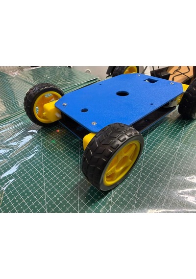 4wd Araç Şase Kiti Robot Araba Kiti Tüm Set Arduinolu