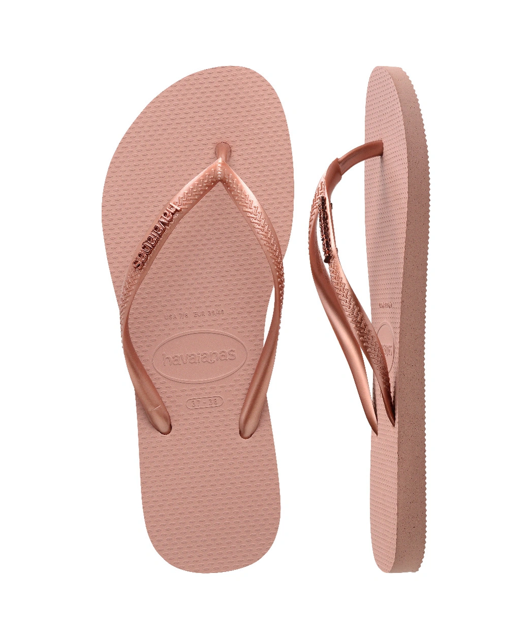Havaianas Slım Logo Metallıc Kadın Terlik 4119875 Açık Pembe