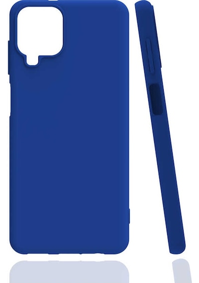 Noktaks - Samsung Galaxy Uyumlu A12 - Kılıf Mat Soft Esnek Biye Silikon - Mor