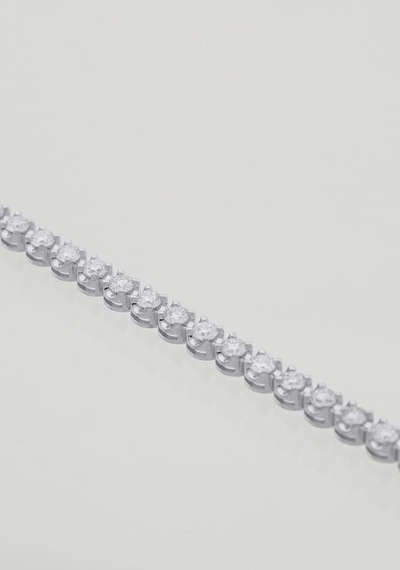 3,93ct G-h Vs Karat Pırlanta Suyolu Bileklik Beyaz