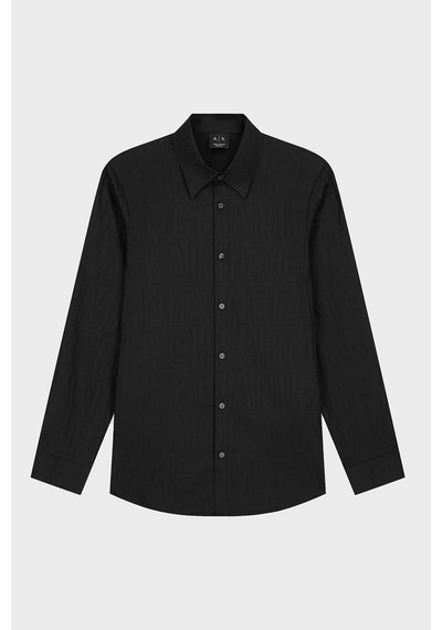 Armani Exchange Logolu % 100 Pamuk Regular Fit Jakarlı Gömlek Erkek Gömlek Xm003244 Af13131 Uc001 Siyah SİYAH Armani Exchange Logolu % 100 Pamuk Regular Fit Jakarlı Gömlek Erkek Gömlek Xm003244 Af13131 Uc001 Siyah SİYAH