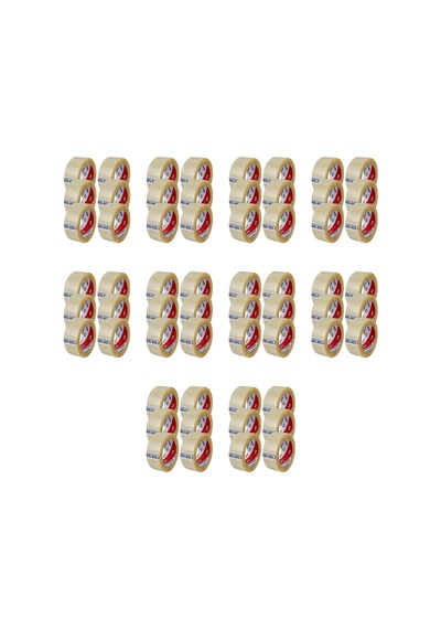 Ve-ge Bant Şeffaf Koli Bandı / 45 Mm X 100 Metre / 6'li 10 Paket - 60 Rulo