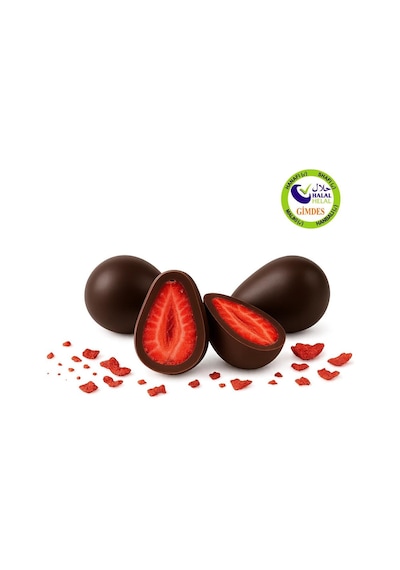 Milat Bitter Çikolatalı Çilek Draje 500 G