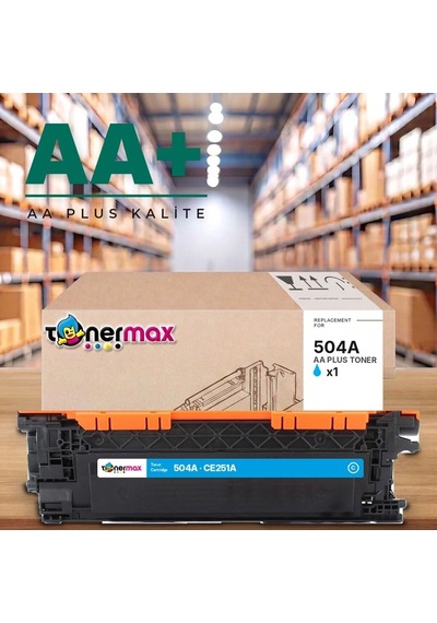 Hp 504a Ce251a Mavi Uyumlu Toner Aa Plus / Color Laserjet Cp3525 / Cm3530