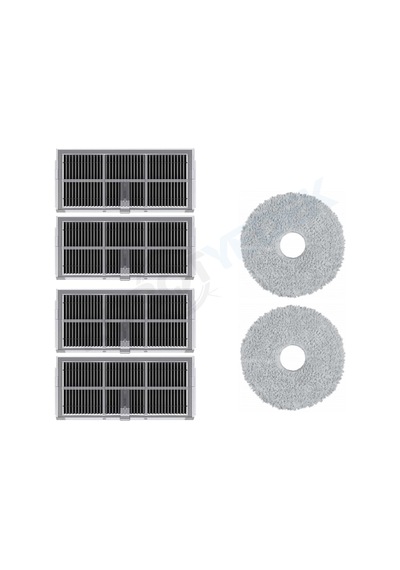 Dreame X30 Ultra Uyumlu Hepa Filtre Ve Mop-6 Parça