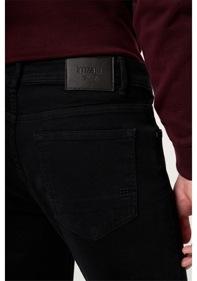 İmza Siyah 5 Cep Gabardin Slim Fit Pamuklu Denim Kot Jean Pantolon 1023265153