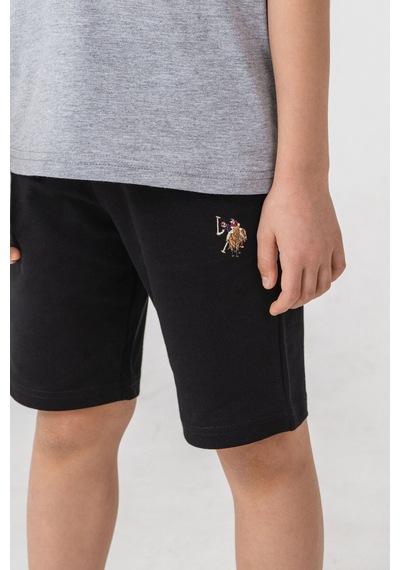 U.S. Polo Assn. Erkek Çocuk Gri Bermuda Takım Us2470-c-v2 Gri-01