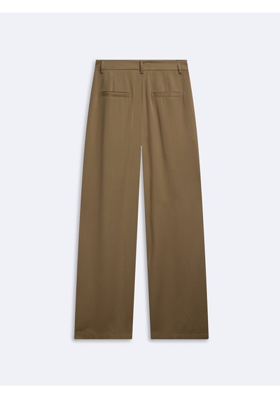LTB Relaxed Fit Tencel Pileli Kahverengi Pantolon