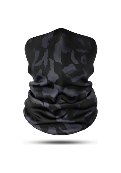 Dair Siyah Kamuflaj Desenli Motosiklet Bandana Boyunluk Outdoor Balakl