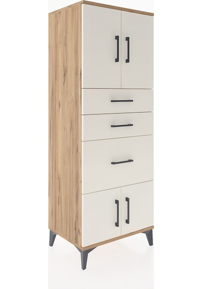 Hyperion Dolap 2 Raflı 3 Çekmeceli 4 Kapaklı 60x44x163 Çam-aytaşı Atlas Çam
