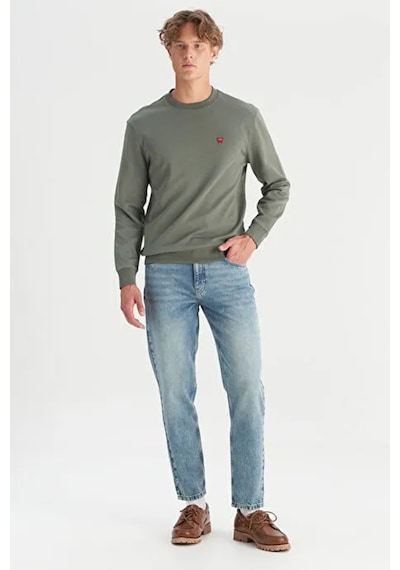 Wrangler Erkek Sweat W2520255 801 Koyu Haki Koyu Haki