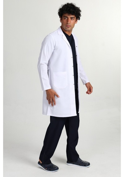 Önlük Uzun Gömlek Yaka Doktor Hemşire Öğretmen Önlüğü