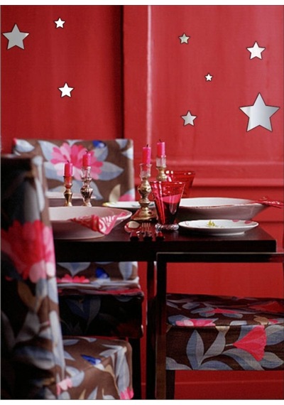 M3 Decorium Yıldızlar Dekoratif Ayna Gümüş