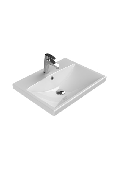 Turkuaz Seramik Elite Etajerli Lavabo 60 x 45 CM