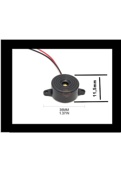 Dc 3-24v Devreli Kulaklı Buzzer-su Geçirmez Bip Sesli Alarm