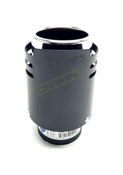 Carmind Yan Kesik Kromajlı Siyah Egzoz Ucu C-442