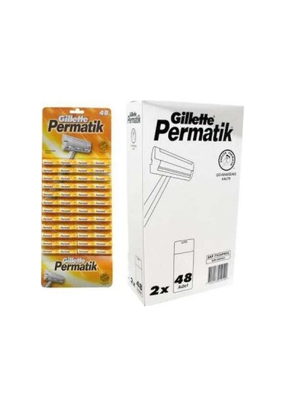 Permatik Saplı Jilet 96 Adet Tek Bıçak