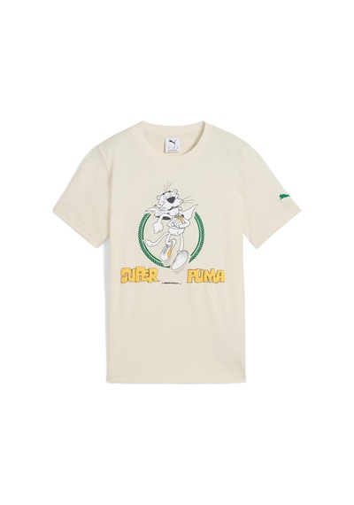 Puma Super Genç Grafik I Tişört 629864 87 Beyaz