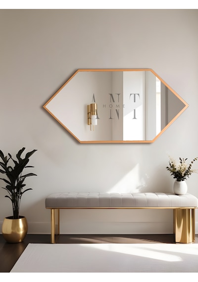 Duvar Aynası, Konsol Aynası, Holl Aynası, Dekoratif Ayna Bronz