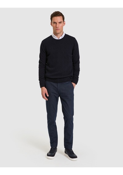 Pierre Cardin Lacivert Yün-kaşmir Karışımlı Bisiklet Yaka Triko Kazak 50330171-vr033