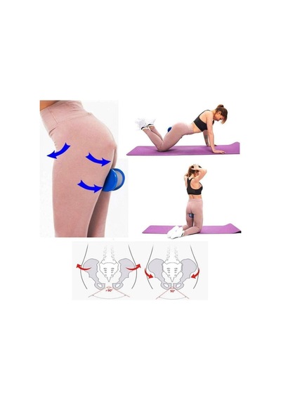 Mor İç Bacak Egzersiz Aleti Pelvic Excercise Tool Portatif Egzersiz Aleti Kalça Egzersiz Aleti Mor Karışık