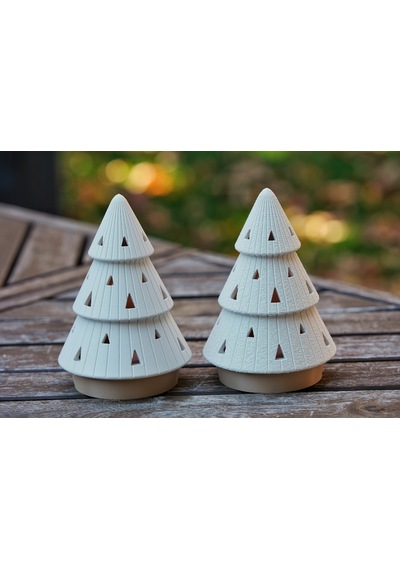 En-cag Modern Çam Ağacı Formlu Tealight Mumluk Seti Yılbaşı Dekoratif Mum Tutucu Bss Çok Renkli