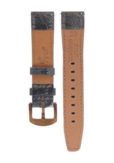 Fro Lw38-43 20 Mm Hakiki Deri Spor Gri Kordon Gold Toka
