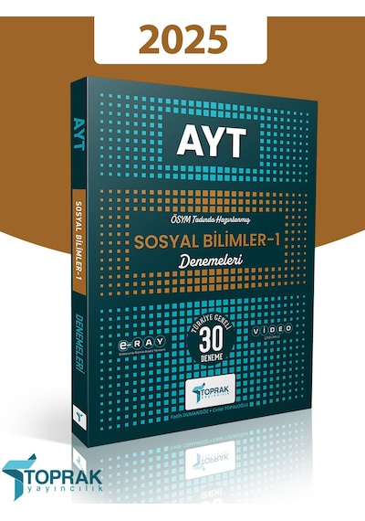 Toprak 2025 Model Ayt Sosyal Bilimler-1 30'lu Deneme