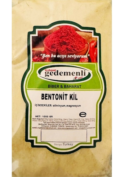 Bentonit Toz Kil 1 KG