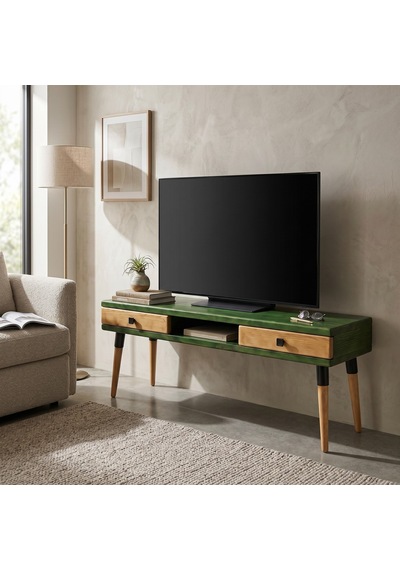Mobenta Modest Tv: İskandinav Masif Tv Ünitesi 2 Çekmeceli 1 Raflı - 175 Ye-tk Yeşil-ahşap Mobenta Modest Tv: İskandinav Masif Tv Ünitesi 2 Çekmeceli 1 Raflı - 175 Ye-tk Yeşil-ahşap