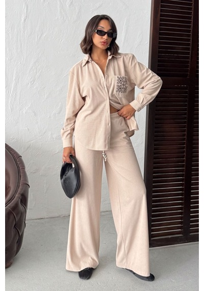 Verymoda Fitilikadife Pantolon F1996 Taş
