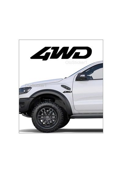 4wd Off Road 4x4 Sağ Sol Oto Sticker 2 Adet 15 4 Cm