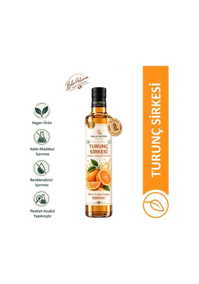 Bala Hatun Turunç Sirkesi 500ml - Doğal Fermantasyon - Bitter Orange Vinegar